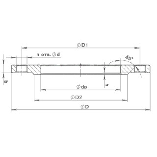 Фланцы плоские ГОСТ 12820-80 - фото - 1