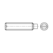 Винт установочный с квадратной головкой и цилиндрическим концом, класс точности А,В ГОСТ 1482-84 - фото - 2
